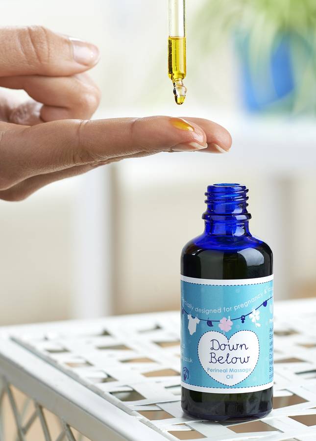 down below perineal massage oil by natural birthing company