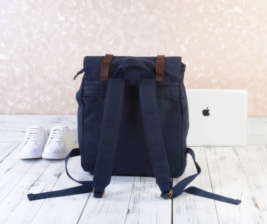 school college style canvas backpack by eazo