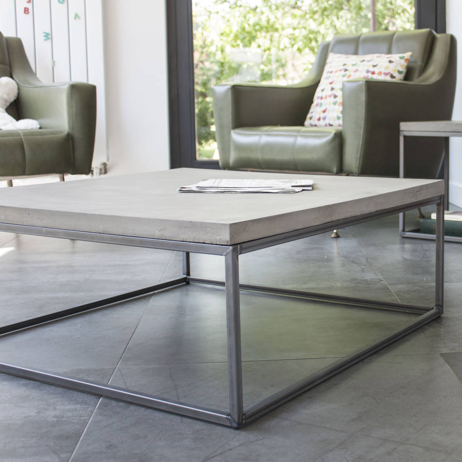concrete perspective coffee table by lime lace | notonthehighstreet.com