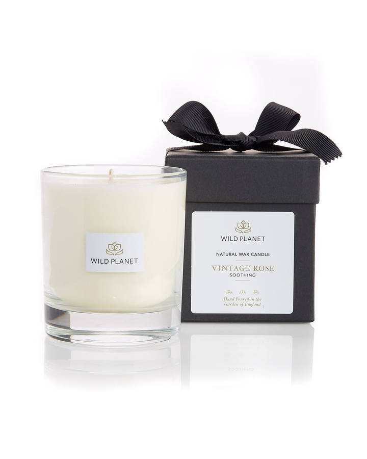 aromatherapy floral scented natural candle by wild