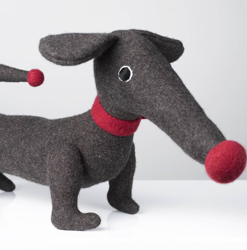 cuddly dachshund toy