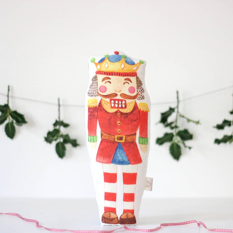 nutcracker cushion by the fox in the attic