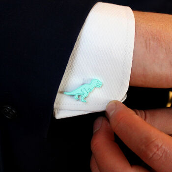 Tyrannosaurus Rex Dinosaur Cufflinks By Dinosaurs Doing Stuff