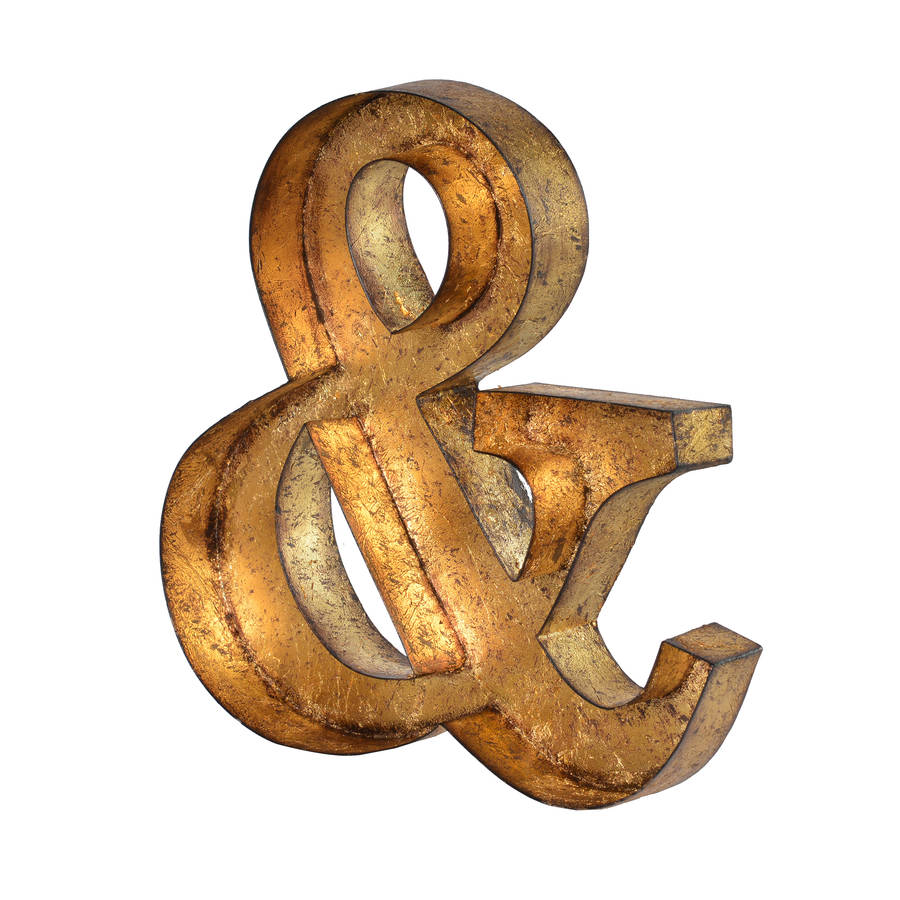 Decorative Ampersand By Out There Interiors 