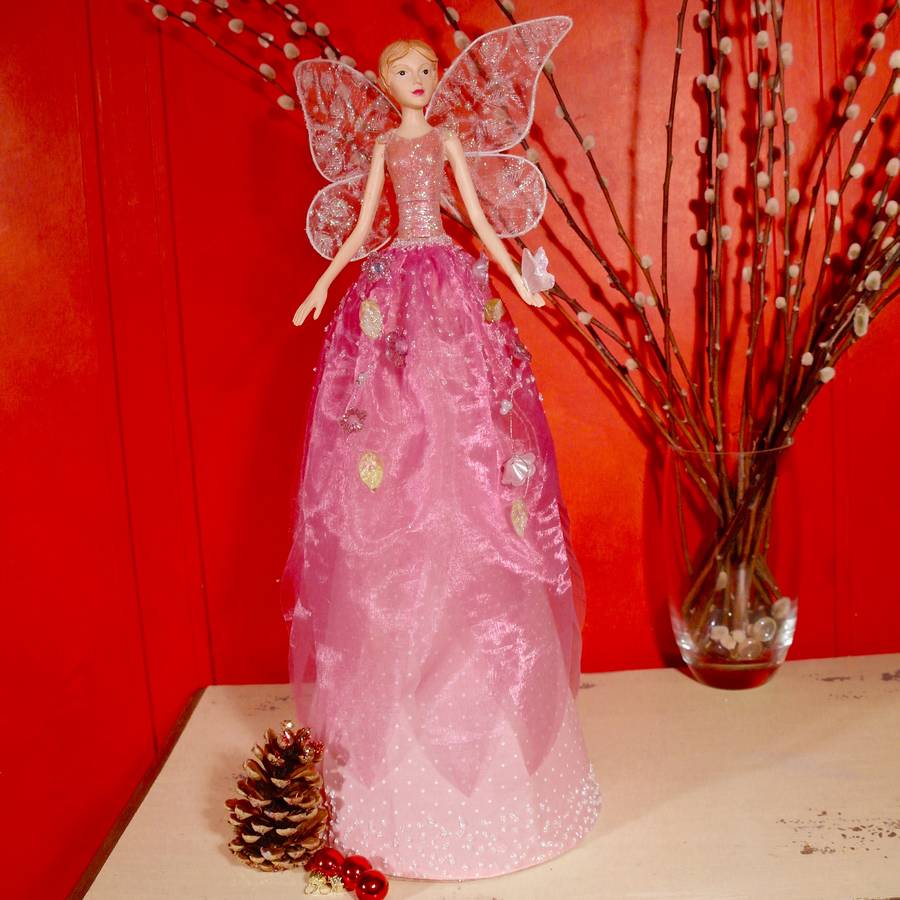 christmas fairy tree topper by pink pineapple home & gifts