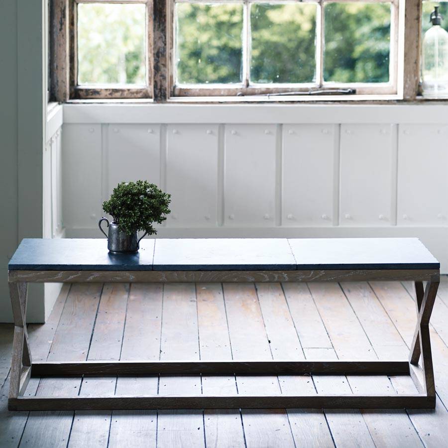 grove slate top table by rowen & wren
