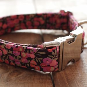 dog collar collars tallulah liberty fabric notonthehighstreet