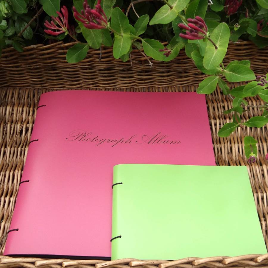 engraved leather photo album by artbox