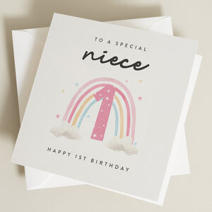 First Birthday Niece Card By Paper Scene