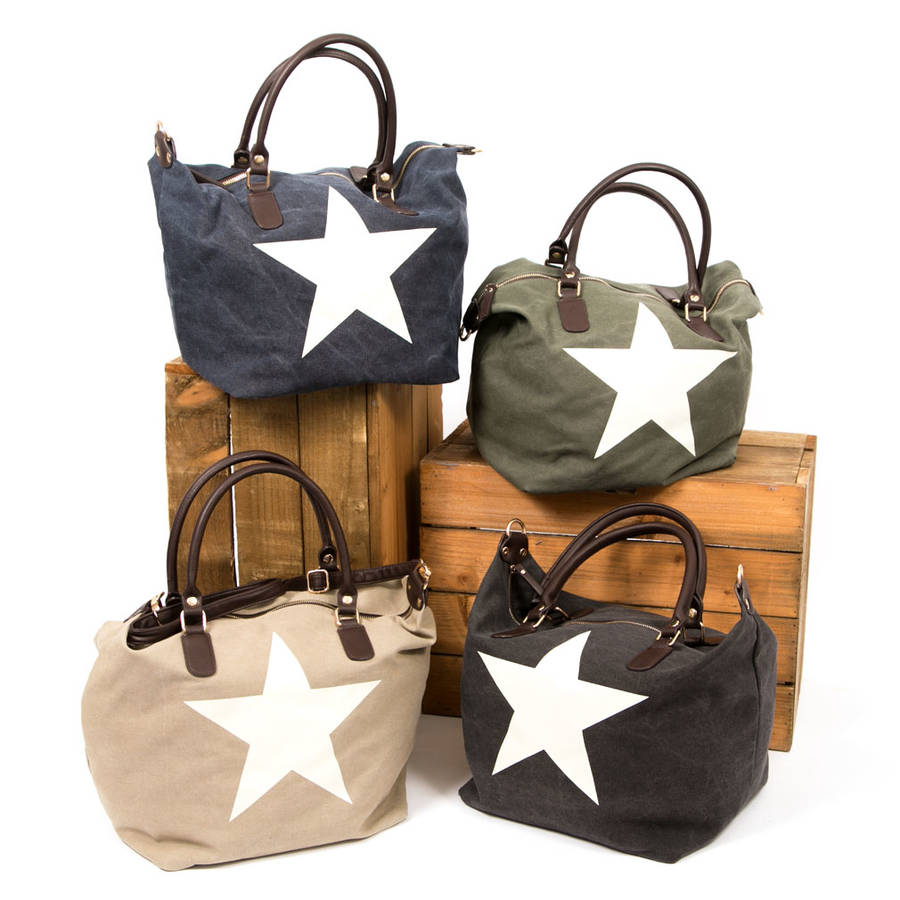 star canvas bag