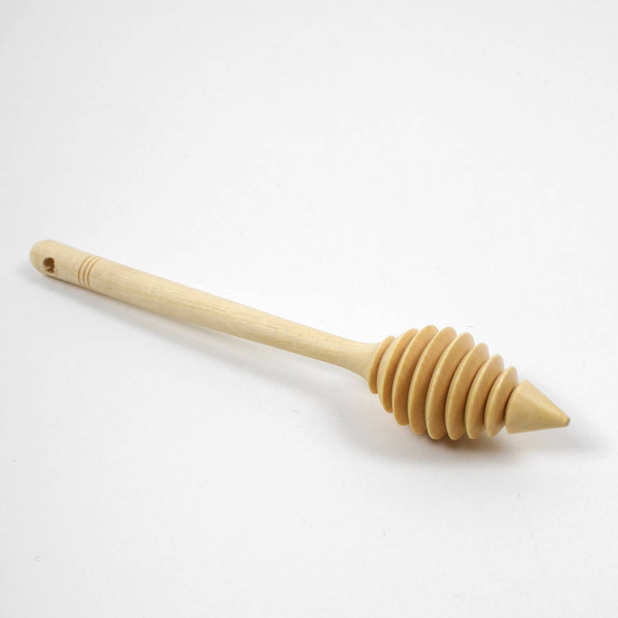 wood honey dipper by bohemia