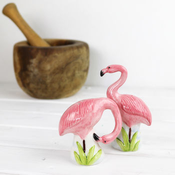 Flamingo Salt And Pepper Shakers By Bonnie And Bell ...