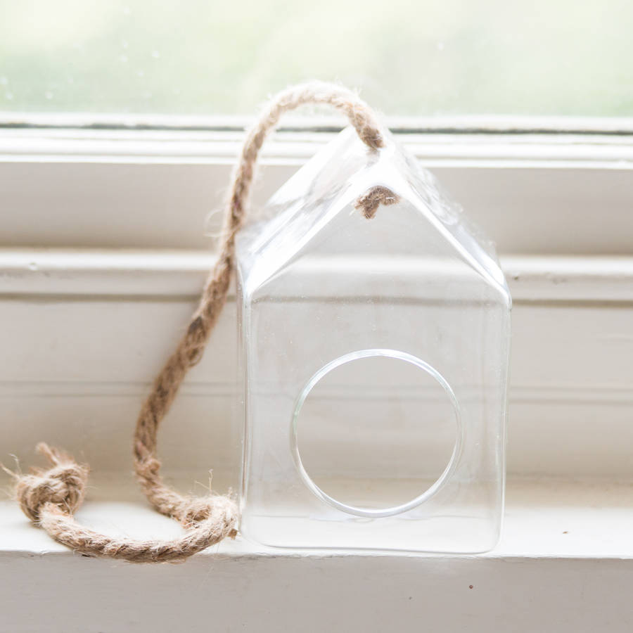 glass bird house by bonnie and bell