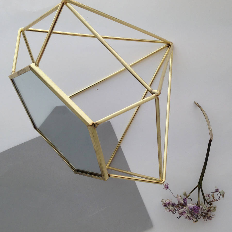 black geometric standing mirror by posh totty designs interiors