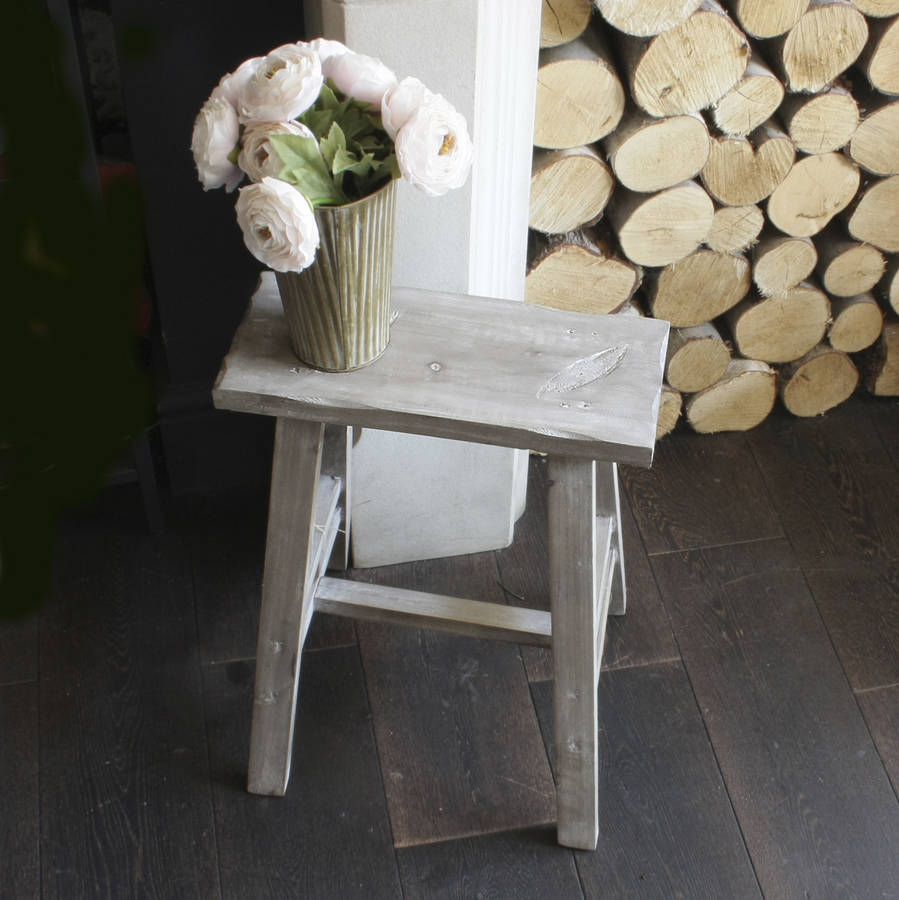 natural mango wood stool by ella james