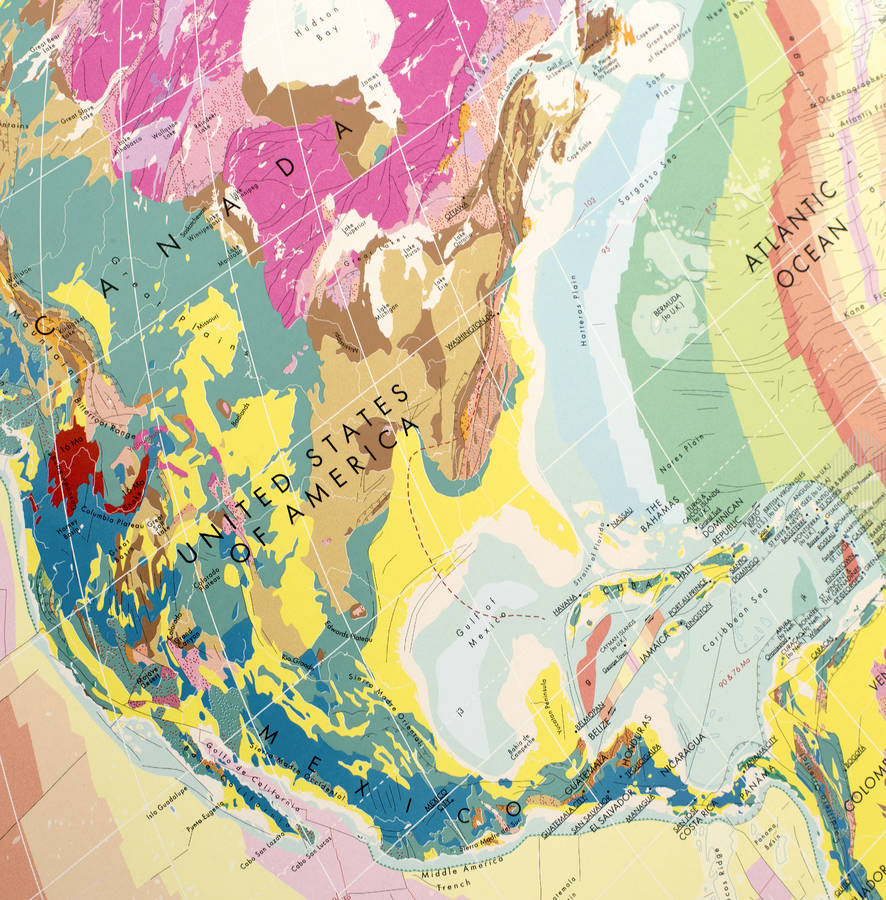 World Geology Map By The Future Mapping Company | Notonthehighstreet.com