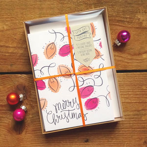 joyeux noel christmas card box set by stephanie davies | notonthehighstreet.com