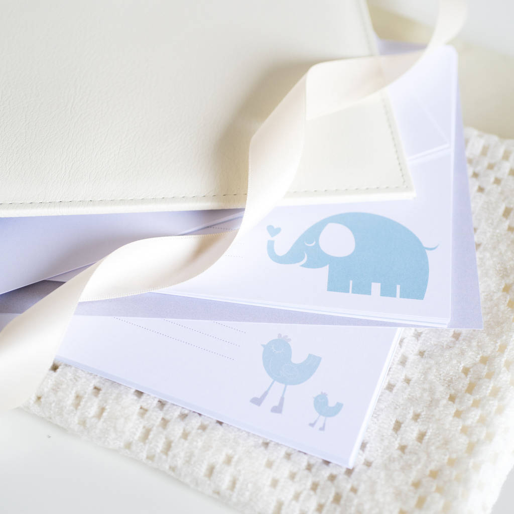 personalised baby record book by oh so cherished