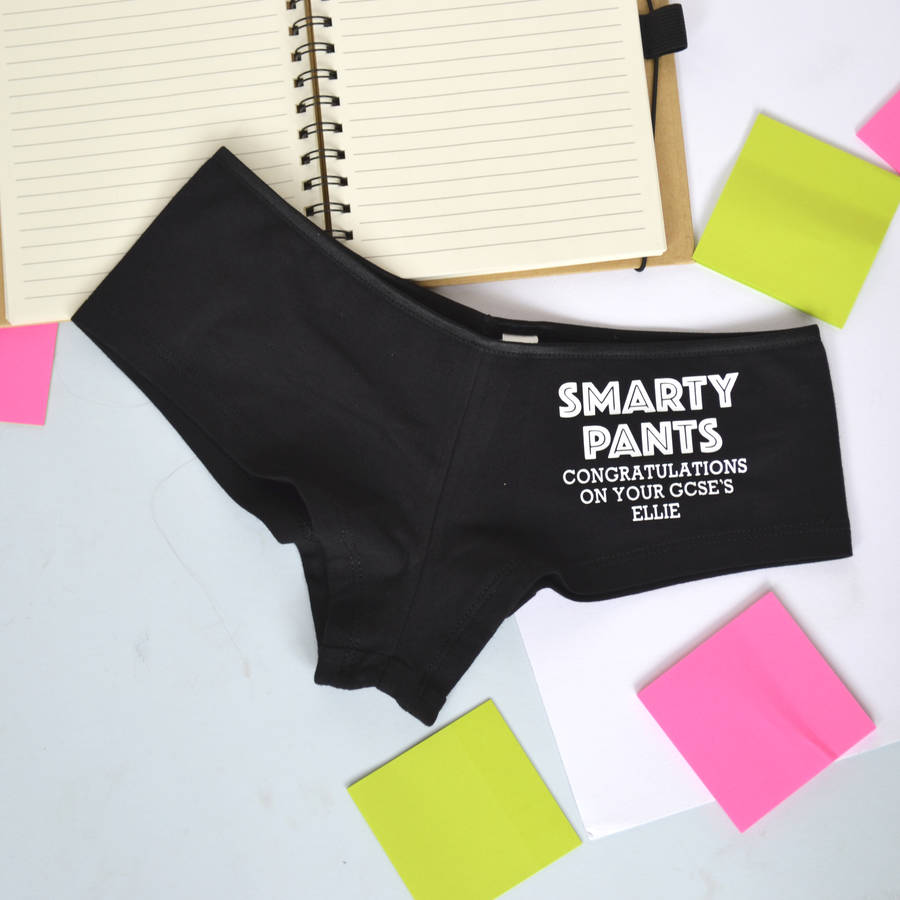 smarty pants personalised exam result underwear by solesmith