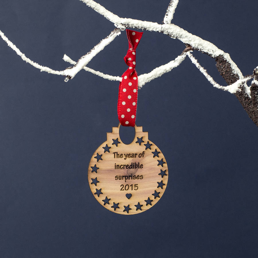 wooden personalised christmas tree decoration by suzy q wooden personalised christmas tree decoration by suzy q