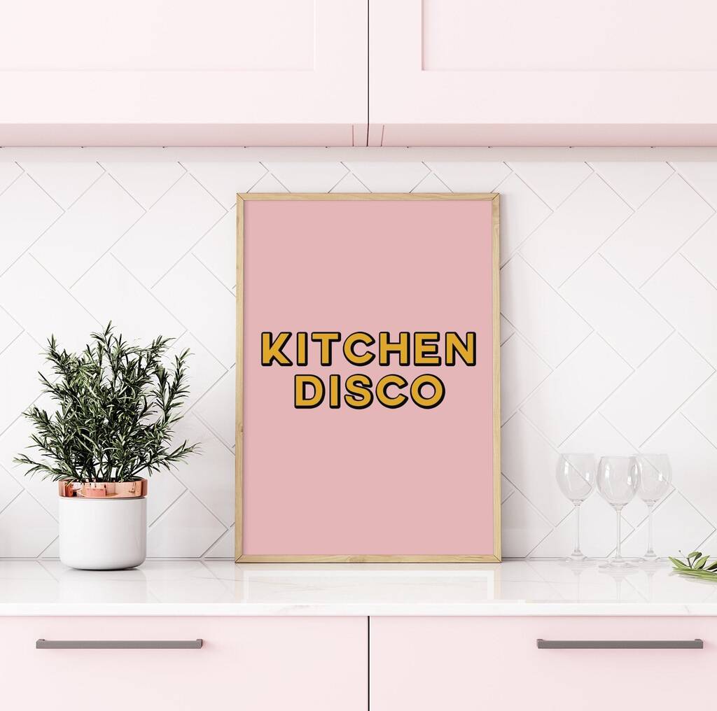 Kitchen Disco Wall Print By Moonshine Prints Notonthehighstreet