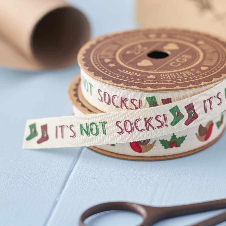 it's not socks! christmas ribbon by the christmas home
