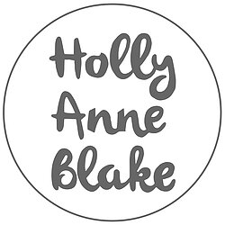 Grey and white Holly Anne Blake circular logo