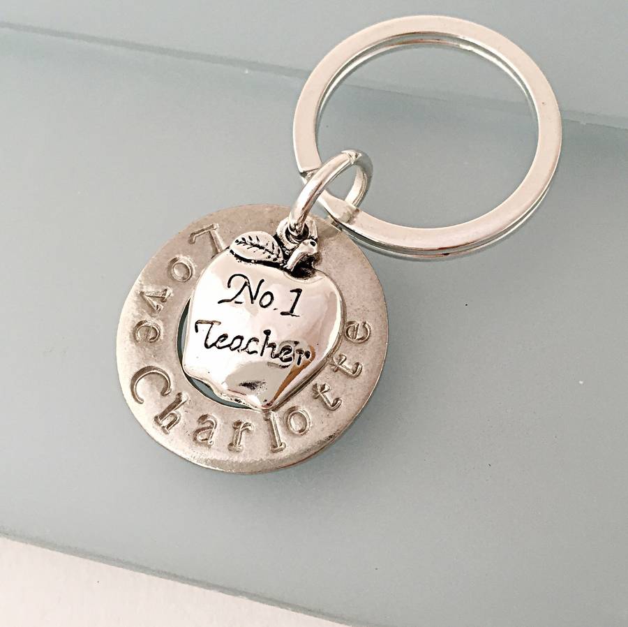 teacher keyring by sophie jones jewellery