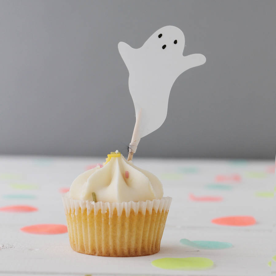 halloween spooky faces cupcake toppers by postbox party