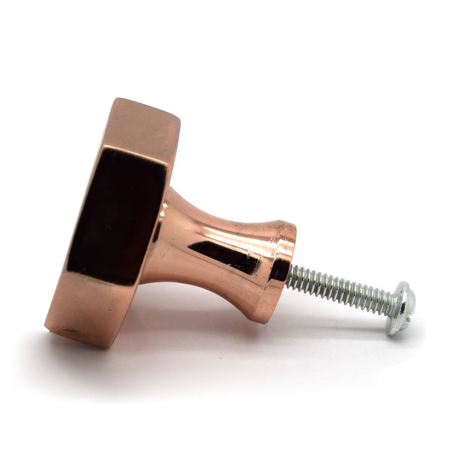 modern matte copper cupboard door knobs by pushka home