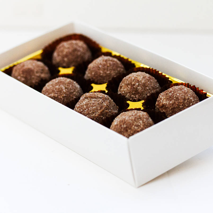 espresso martini chocolate truffle gift box by the london chocolate
