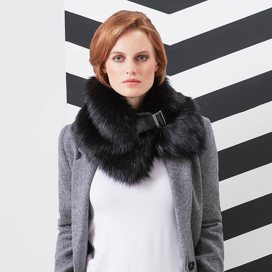 fur collar shirt