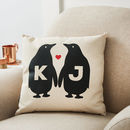 personalised penguin pillow