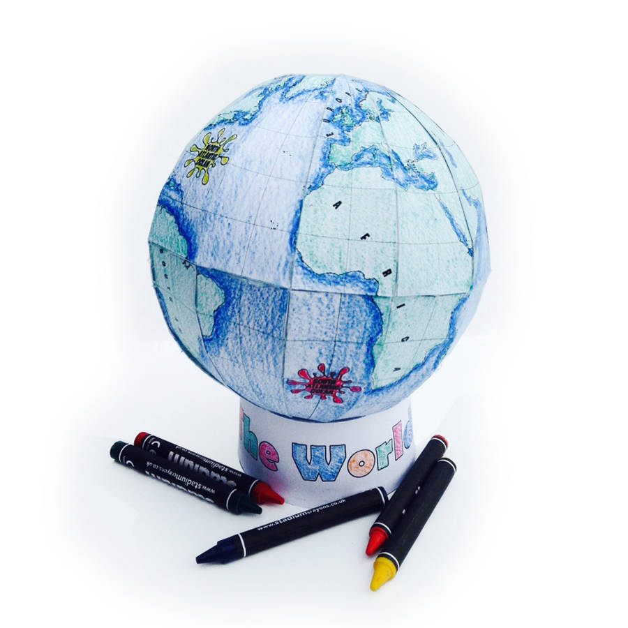 make your own globes craft kit by maps international