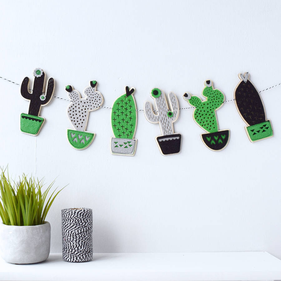 cactus garland by house of hooray