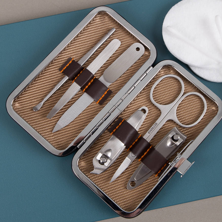 personalised gentleman's mini manicure set by ginger rose