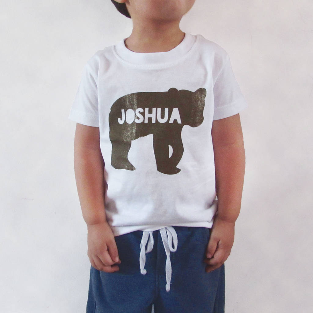 teddy bear with personalised t shirt