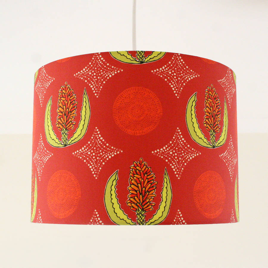 cape aloe flower handmade ceiling lampshade by made by ilze