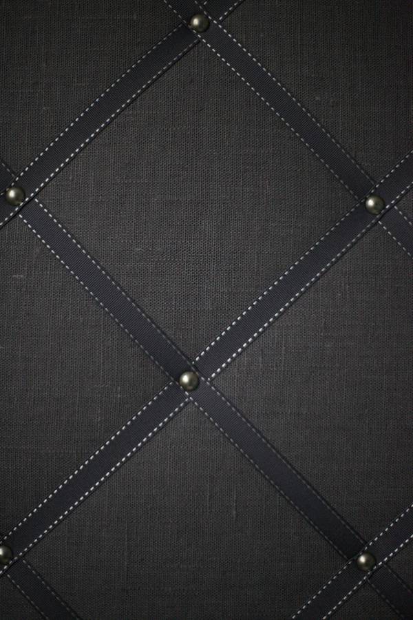 large fabric notice board with stripes ribbons by kiki voltaire