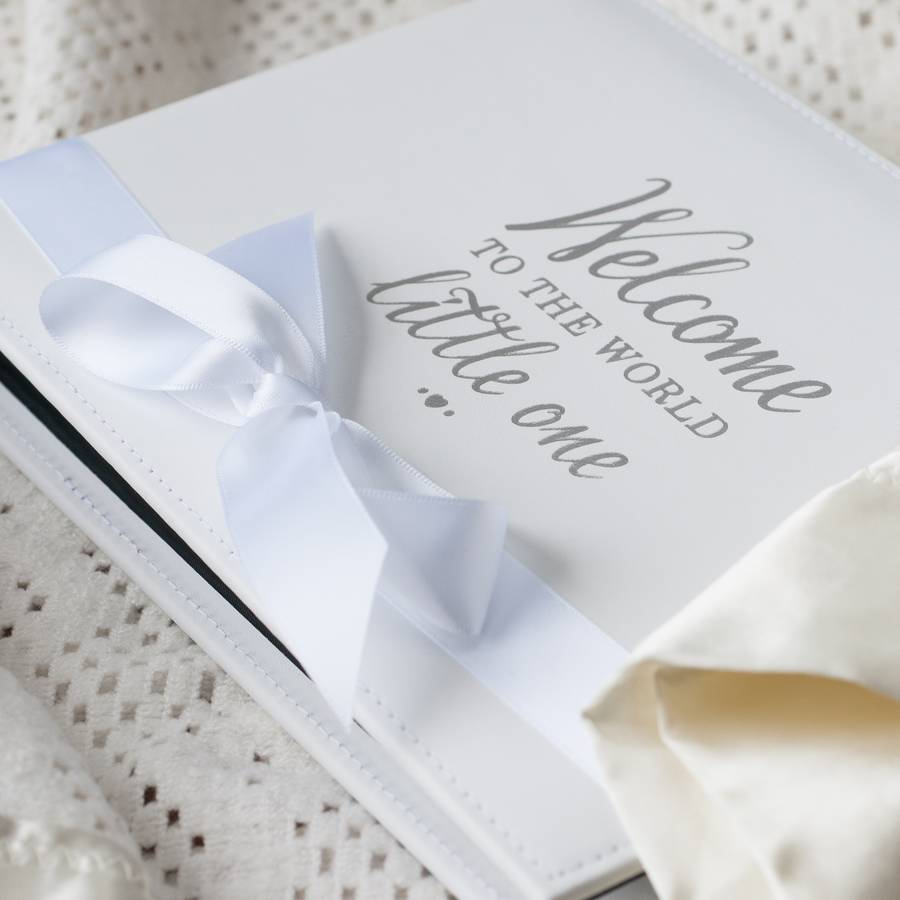 to the world little one' baby record book by oh so cherished