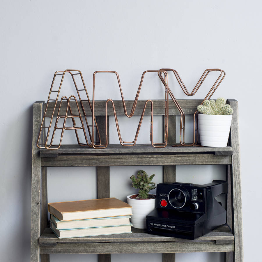 copper alphabet letter by the letter loft