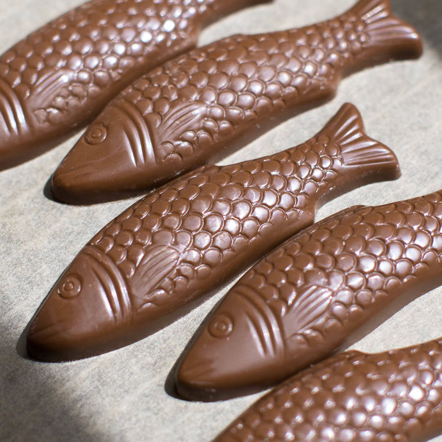 organic milk chocolate fish by ms cocoa