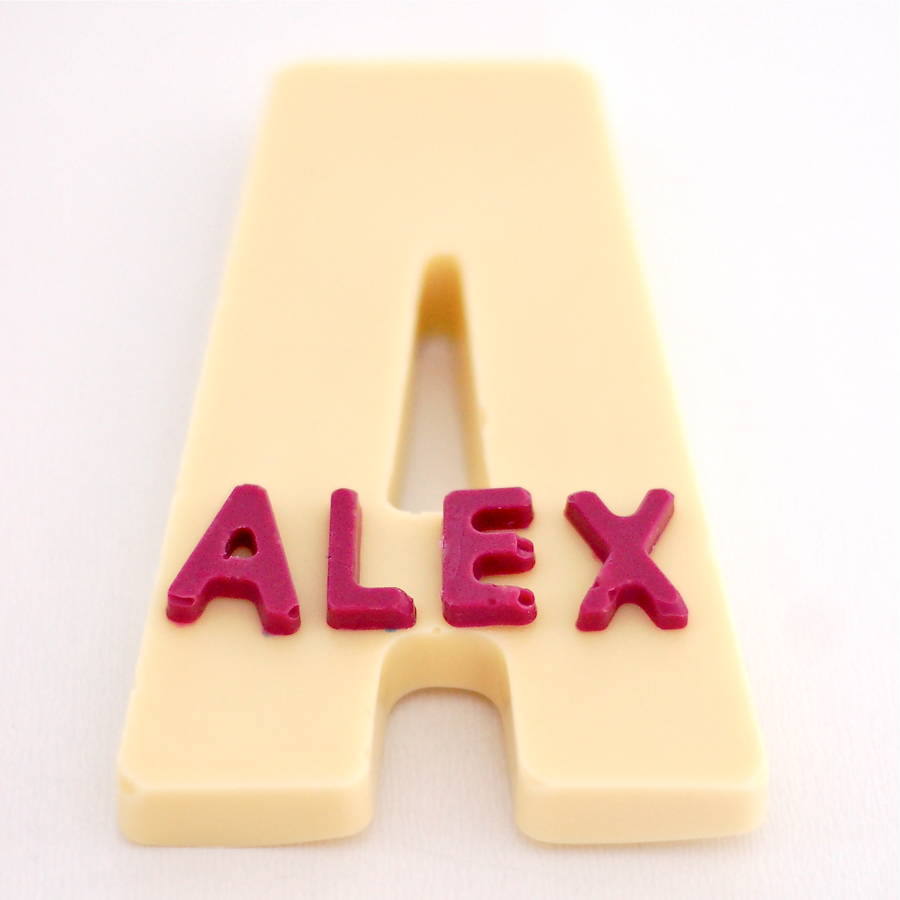 personalised chocolate letters by fingerprints gifts personalised chocolate letters by fingerprints gifts
