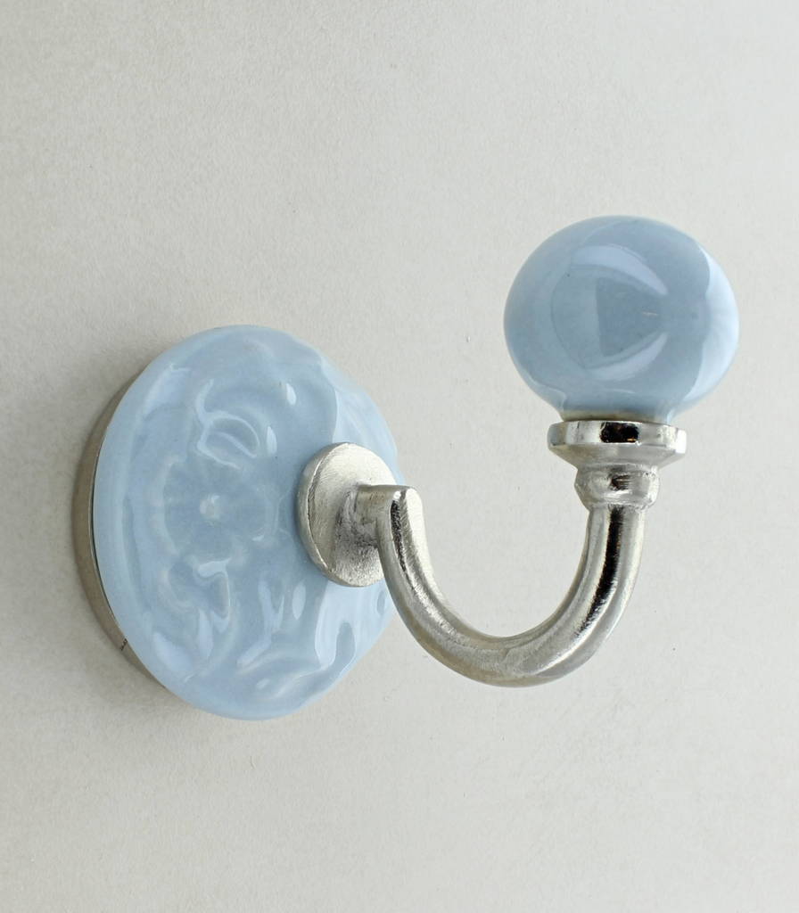 cambridge grey ceramic wall hook by g decor