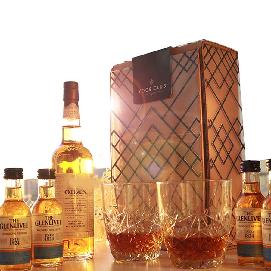 explorer's case of three scotch whiskies by yoco club