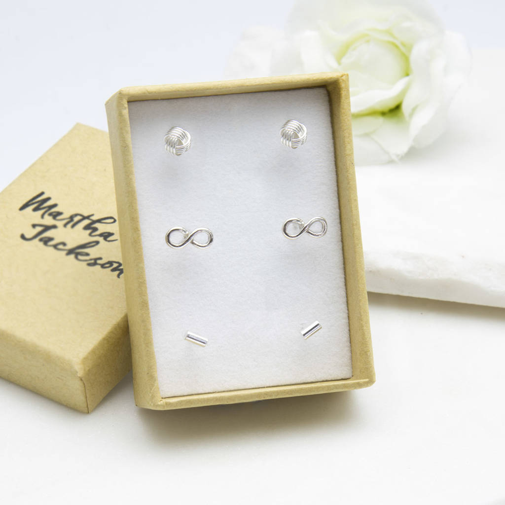 sterling silver multi stud pack by martha jackson sterling silver