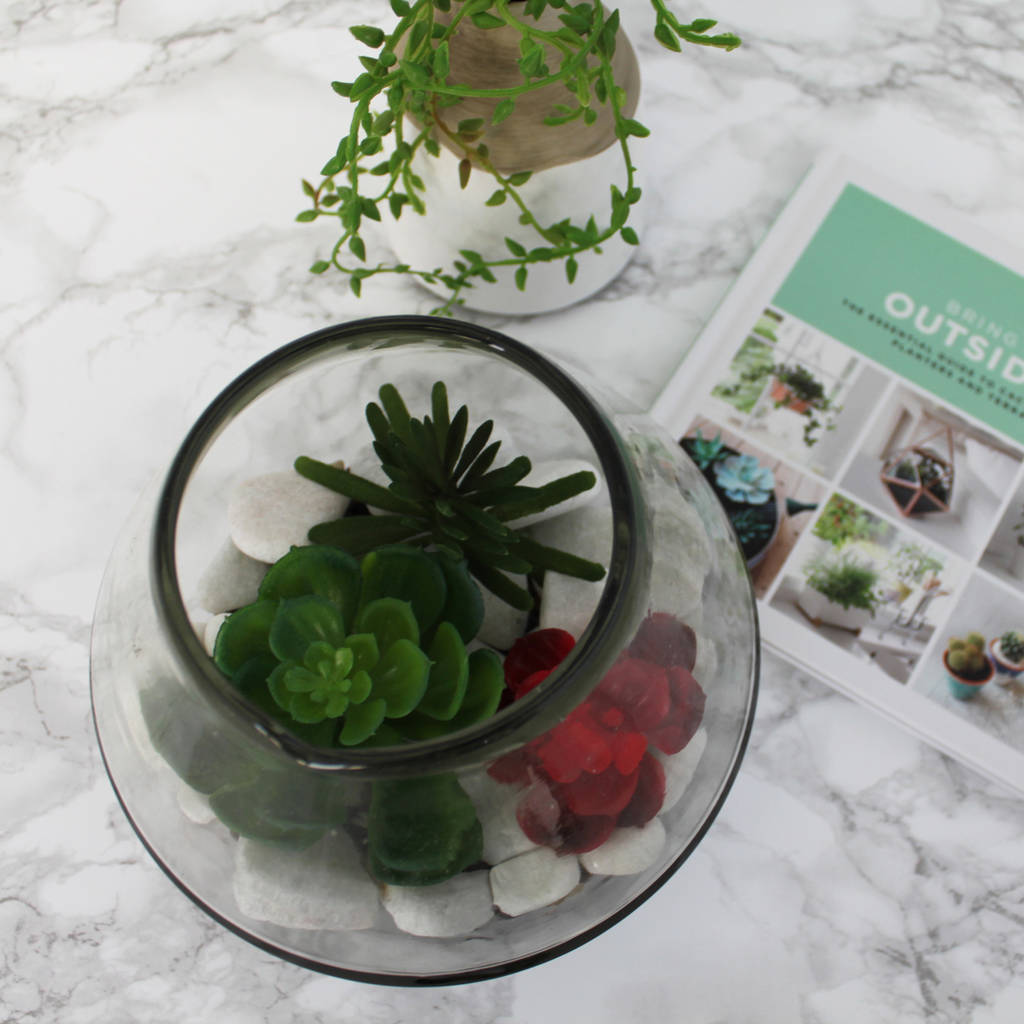 glass bowl vase by posh totty designs interiors