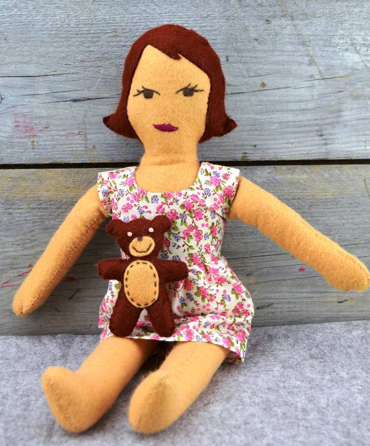 rag doll felt craft kit by corinne lapierre