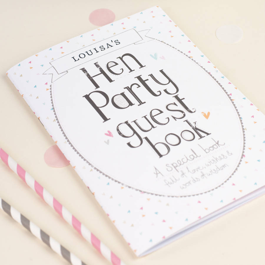 Hen Party Guest Book By Tandem Green