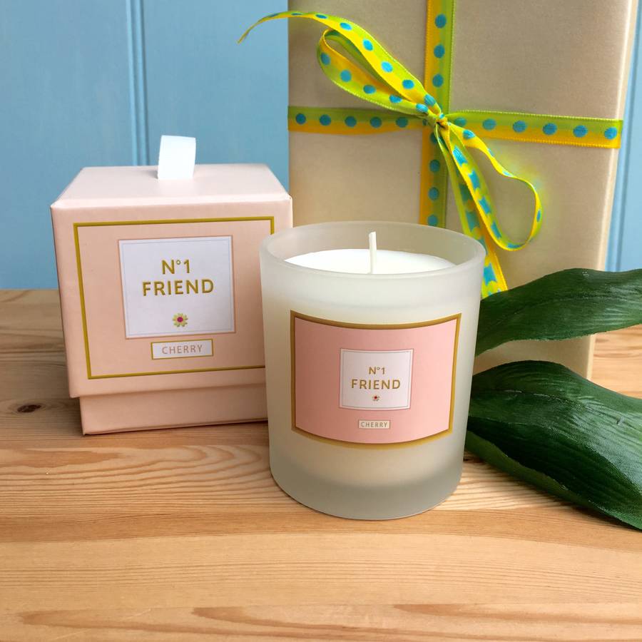 best friend scented candle by pink pineapple home & gifts